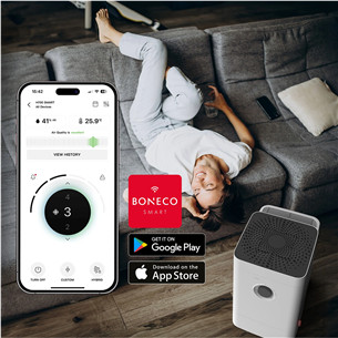 Boneco Hybrid H400 Smart, baltas - Oro drėkintuvas ir valytuvas