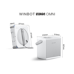 Ecovacs Winbot W2S Omni, baltas - Langų valymo robotas