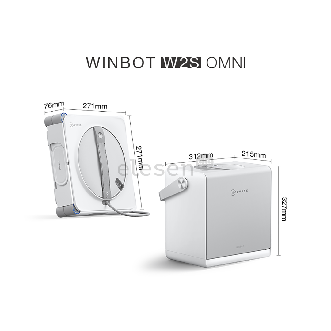 Ecovacs Winbot W2S Omni, baltas - Langų valymo robotas