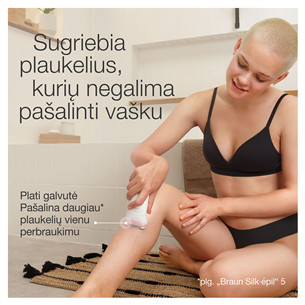 Braun Silk epil 7, Wet & Dry, white/pink - Epilator