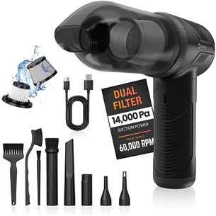 Hedgehog Turbovac, black - Handheld vacuum cleaner