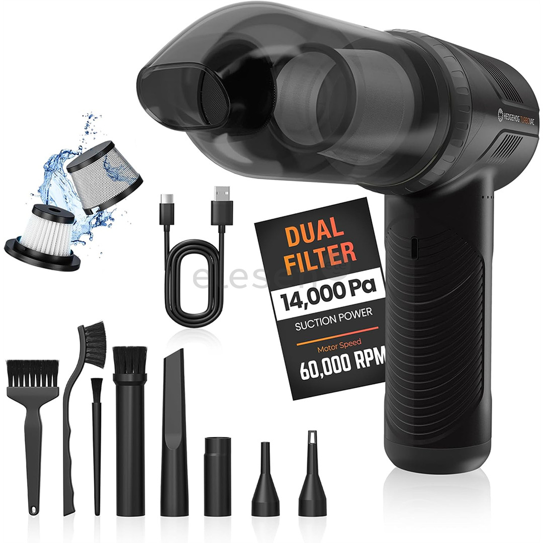 Hedgehog Turbovac, black - Handheld vacuum cleaner