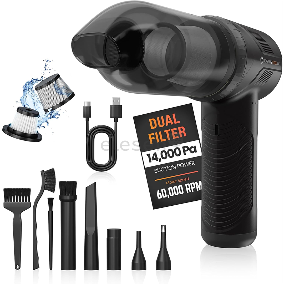 Hedgehog Turbovac, black - Handheld vacuum cleaner