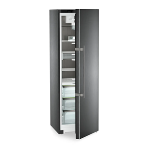 Liebherr Prime BioFresh, 387 L, aukštis 186 cm, juodo nerūdijančio plieno - Šaldytuvas