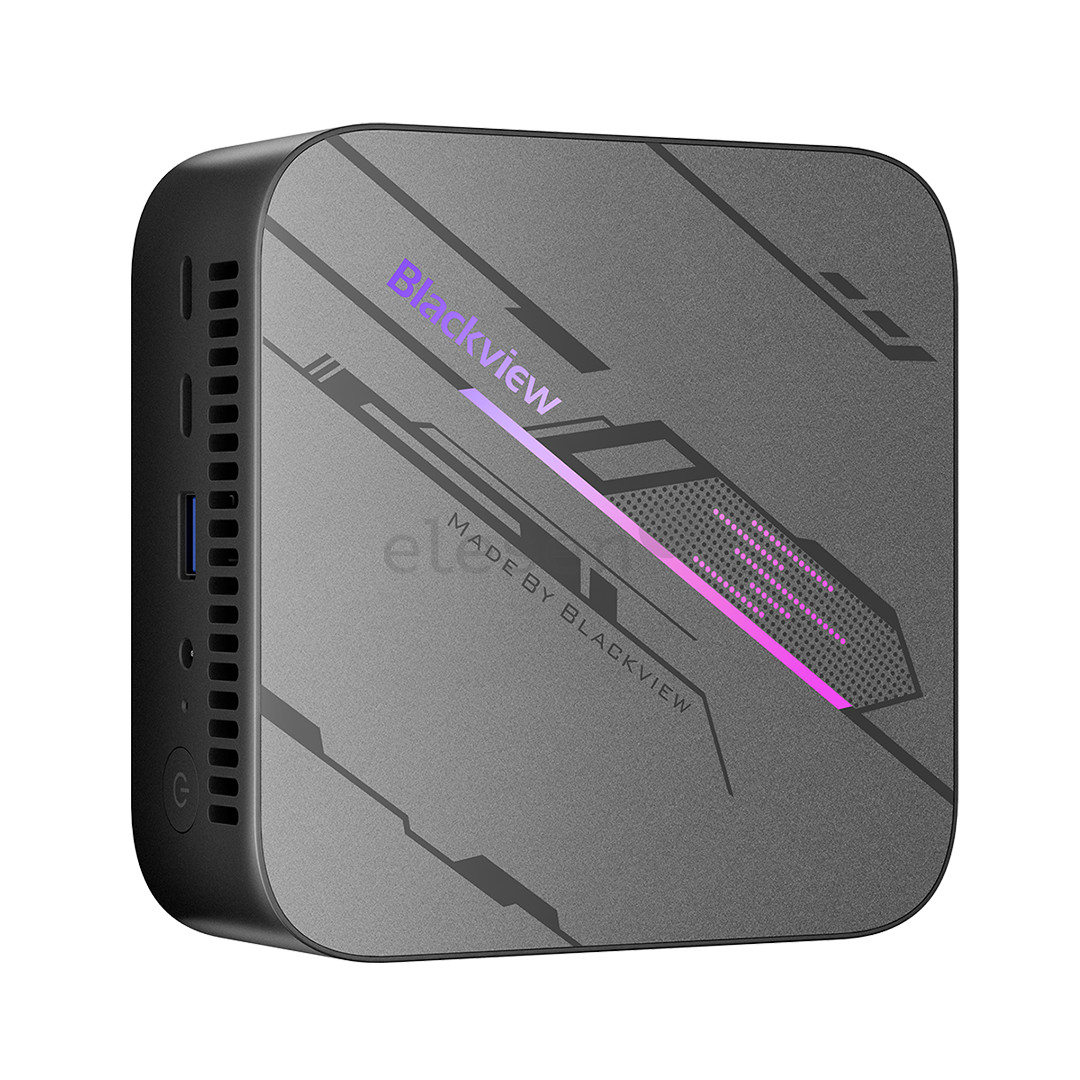 BlackView MP100, Ryzen 5, 16 GB, 512 GB, W11P, pilkas - Stacionarus kompiuteris