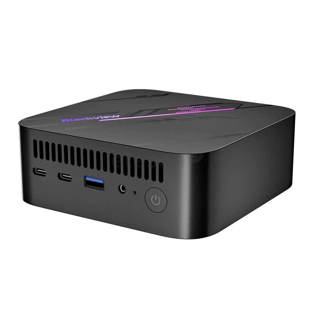 BlackView MP100, Ryzen 5, 16 GB, 512 GB, W11P, pilkas - Stacionarus kompiuteris