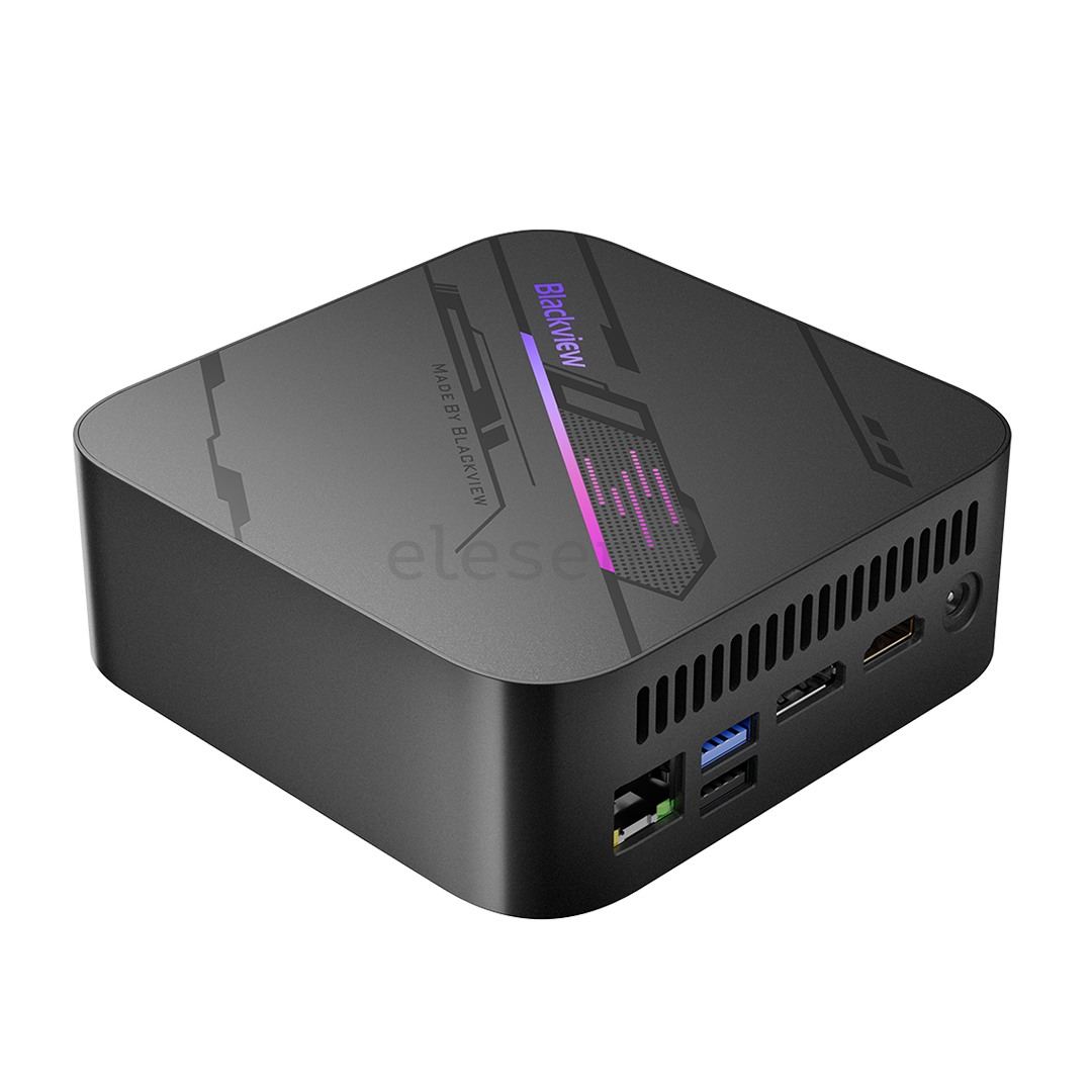 BlackView MP100, Ryzen 5, 16 GB, 512 GB, W11P, pilkas - Stacionarus kompiuteris