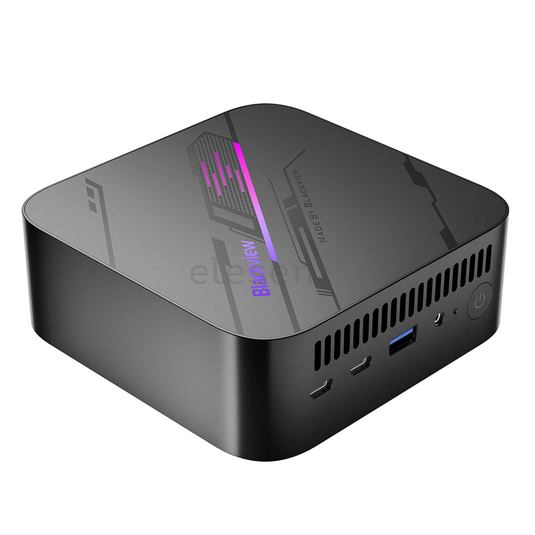 BlackView MP100, Ryzen 5, 32 GB, 1 TB, W11P, pilkas - Stacionarus kompiuteris