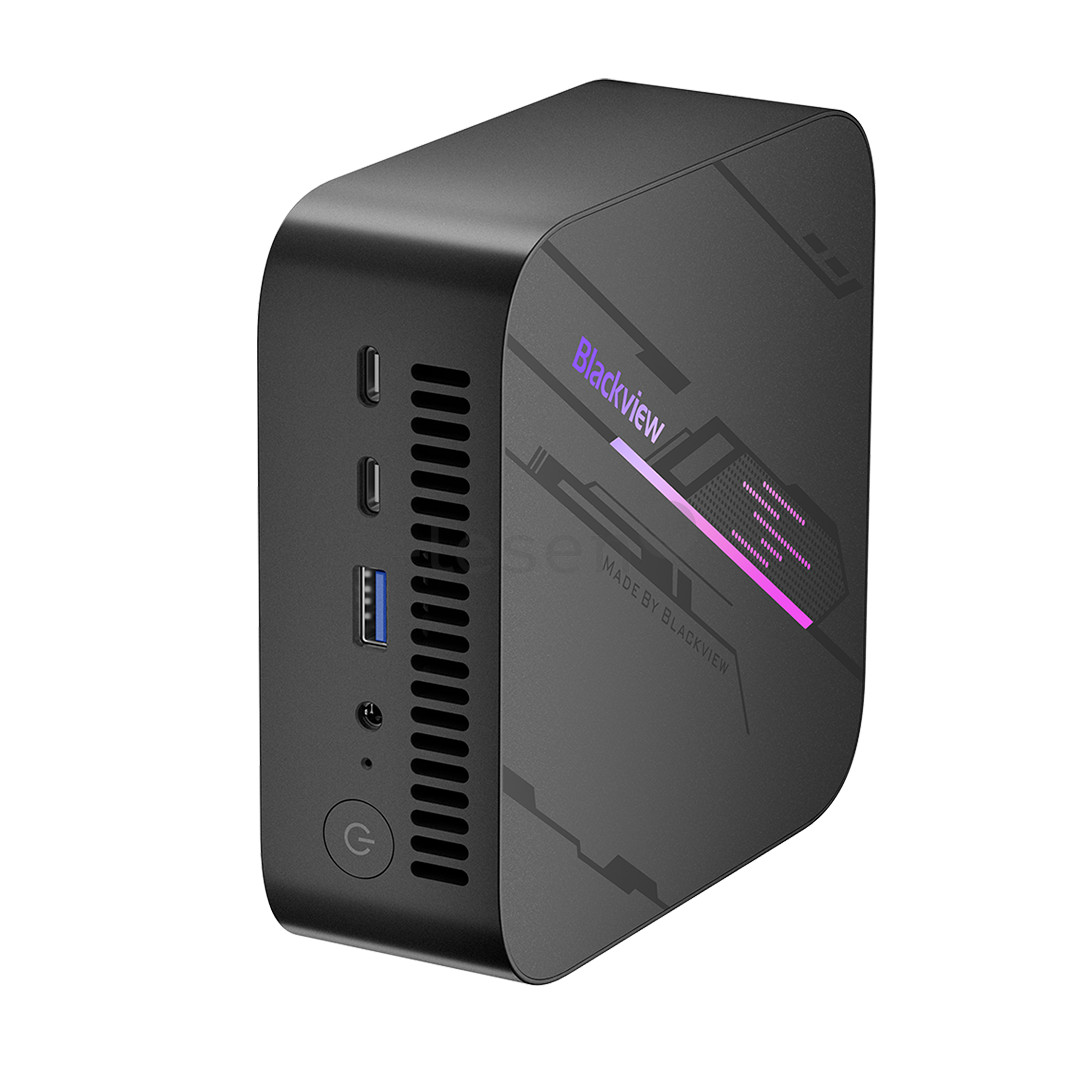 BlackView MP100, Ryzen 5, 32 GB, 1 TB, W11P, pilkas - Stacionarus kompiuteris