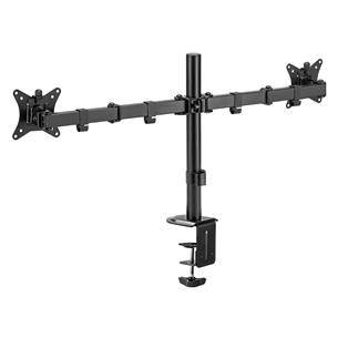 Deltaco Dual Desk Mount, 13-32'', black - Monitor stand