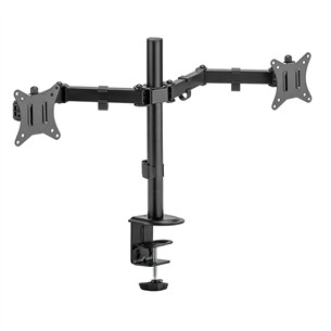 Deltaco Dual Desk Mount, 13-32'', black - Monitor stand