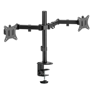Deltaco Dual Desk Mount, 13-32'', black - Monitor stand