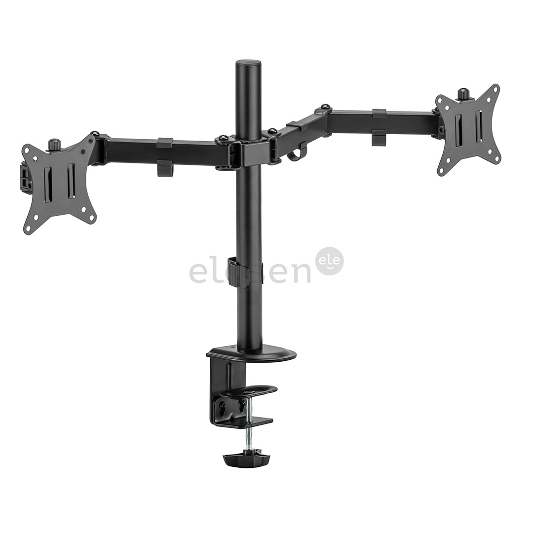 Deltaco Dual Desk Mount, 13-32'', black - Monitor stand