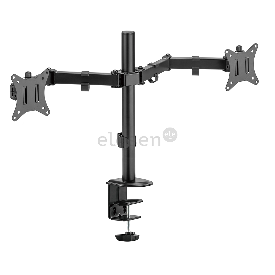 Deltaco Dual Desk Mount, 13-32'', black - Monitor stand