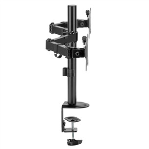 Deltaco Dual Desk Mount, 13-32'', black - Monitor stand