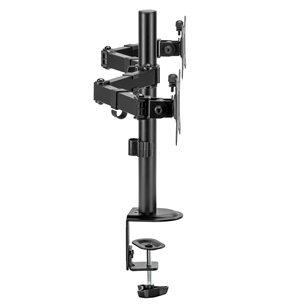 Deltaco Dual Desk Mount, 13-32'', black - Monitor stand