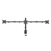 Deltaco Triple Desk Mount, 13-27'', black - Monitor stand