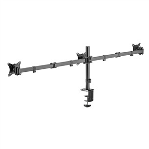 Deltaco Triple Desk Mount, 13-27'', black - Monitor stand