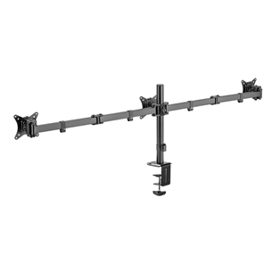 Deltaco Triple Desk Mount, 13-27'', black - Monitor stand