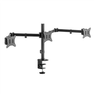 Deltaco Triple Desk Mount, 13-27'', black - Monitor stand