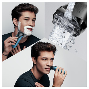 Braun Series 3 Shave & Style, Wet & Dry, mėlynas - Skustuvas