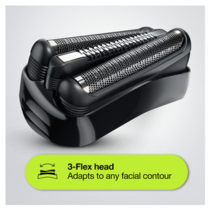 Braun Series 3 Shave & Style, Wet & Dry, mėlynas - Skustuvas