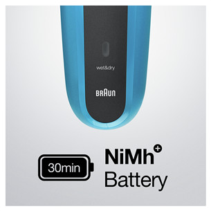 Braun Series 3 Shave & Style, Wet & Dry, mėlynas - Skustuvas
