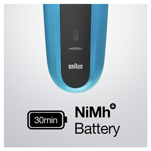 Braun Series 3 Shave & Style, Wet & Dry, mėlynas - Skustuvas