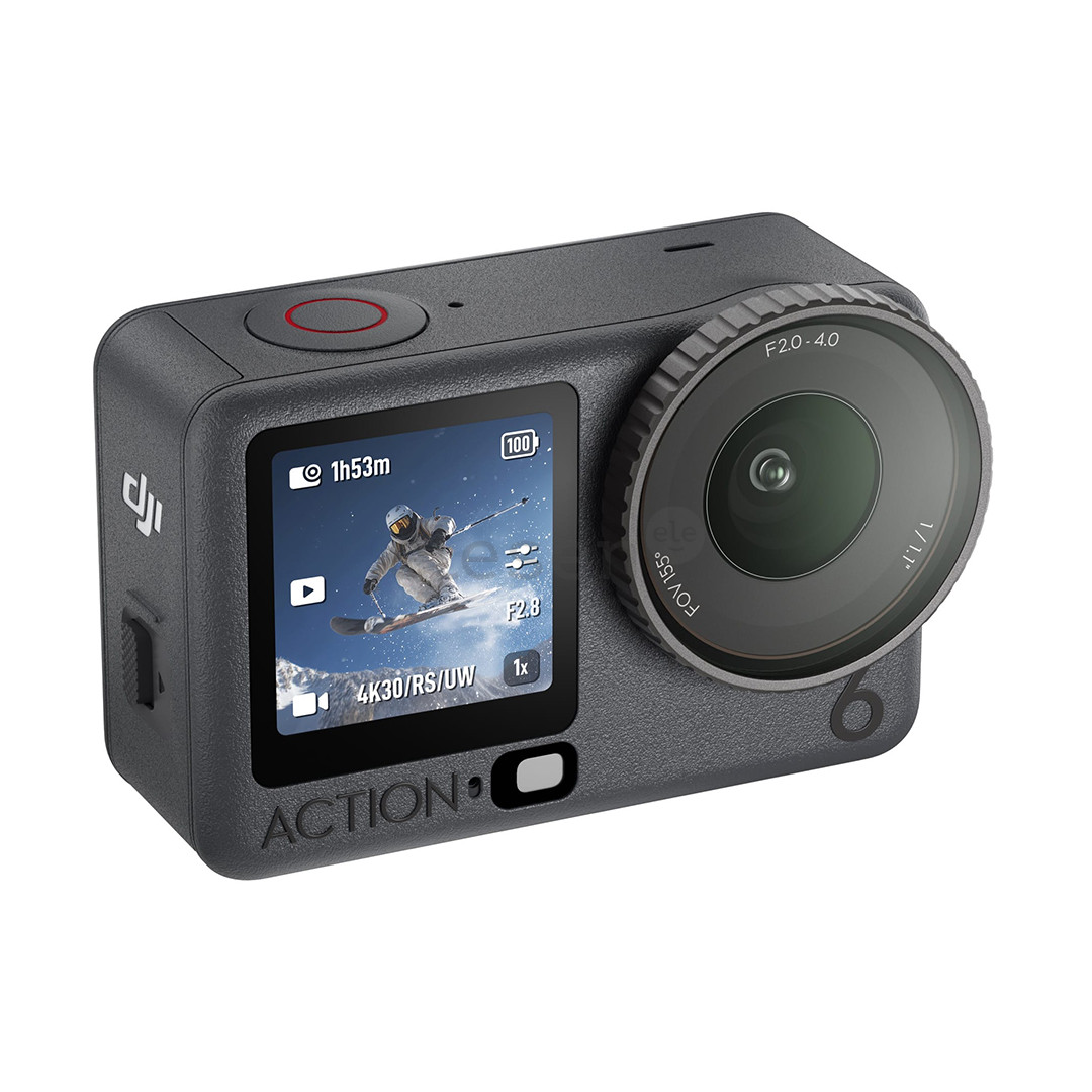 Dji Osmo Action 6, Adventure bundle, juoda - Veiksmo kamera
