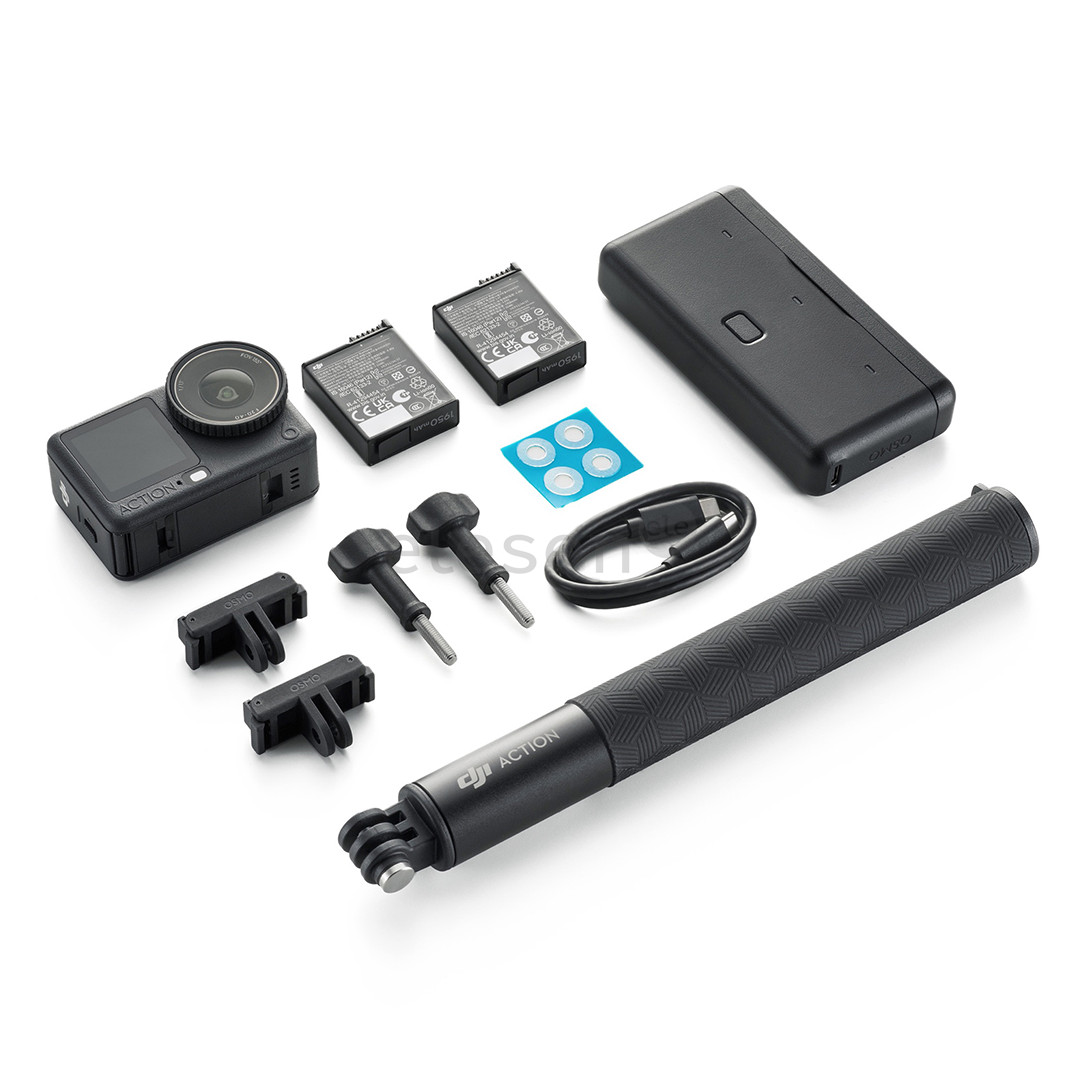 Dji Osmo Action 6, Adventure bundle, juoda - Veiksmo kamera