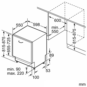 Bosch, Series 8, 14 komplektų talpa - Įmontuojama indaplovė