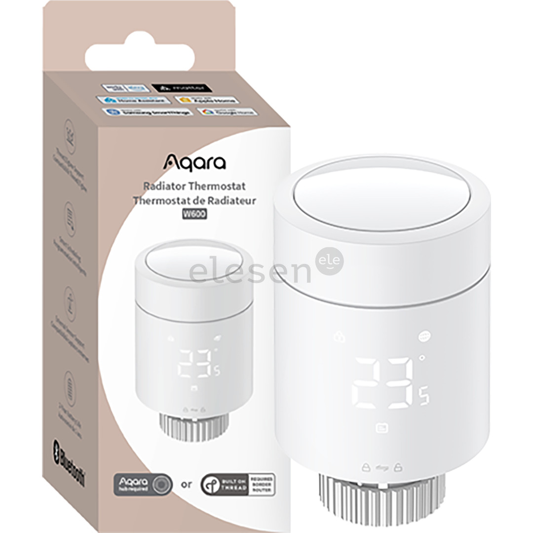 Aqara Radiator Thermostat W600, white - Smart radiator thermostat