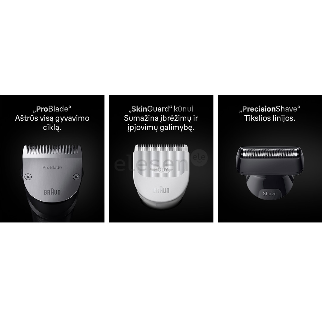 Braun All-in-One, Series 7, 15 в 1, темно-синий - Мультитриммеp