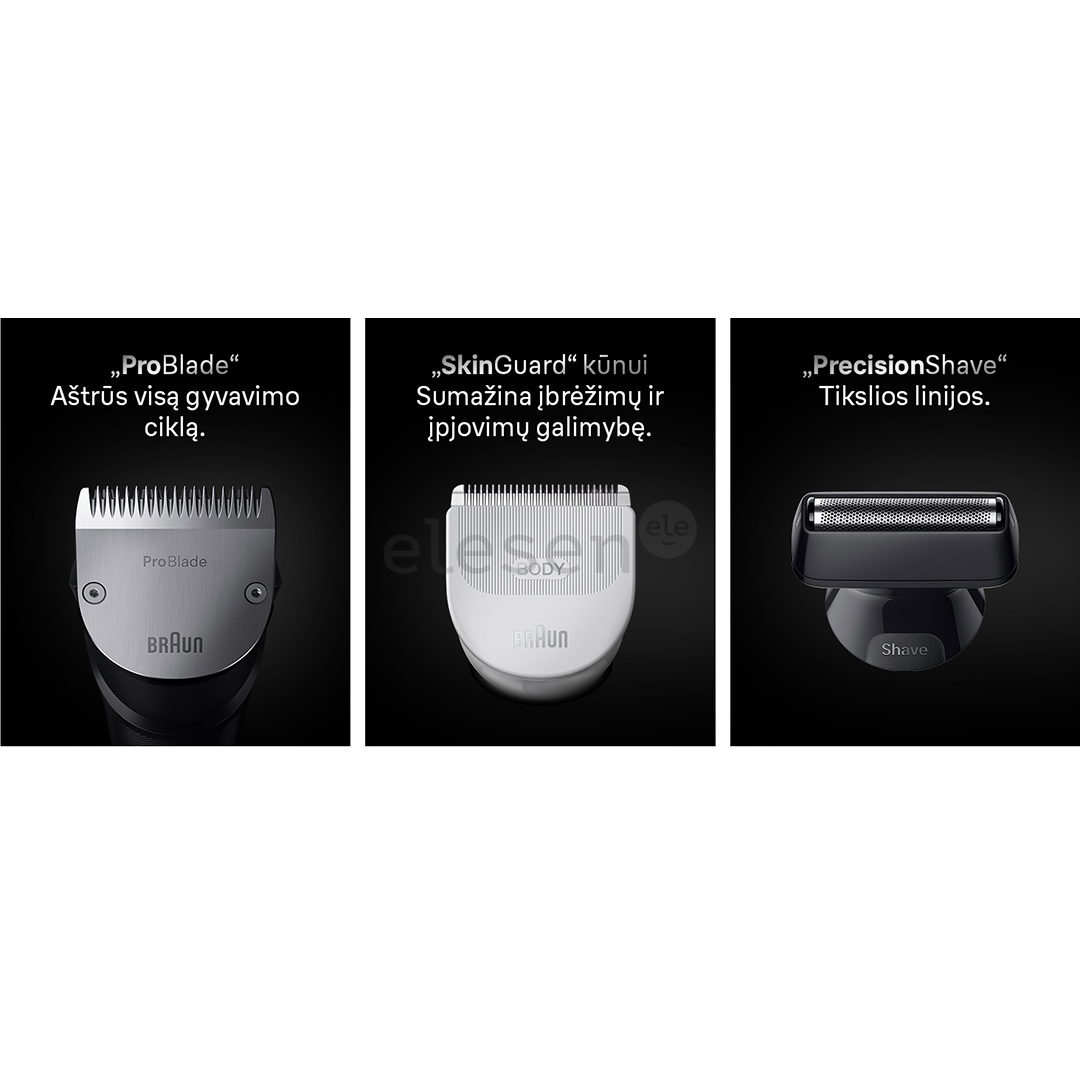 Braun  All-in-One, Series 7, 15-in-1, tamsiai mėlyna - Plaukų kirpimo mašinėlė