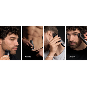 Braun  All-in-One, Series 7, 15-in-1, tamsiai mėlyna - Plaukų kirpimo mašinėlė