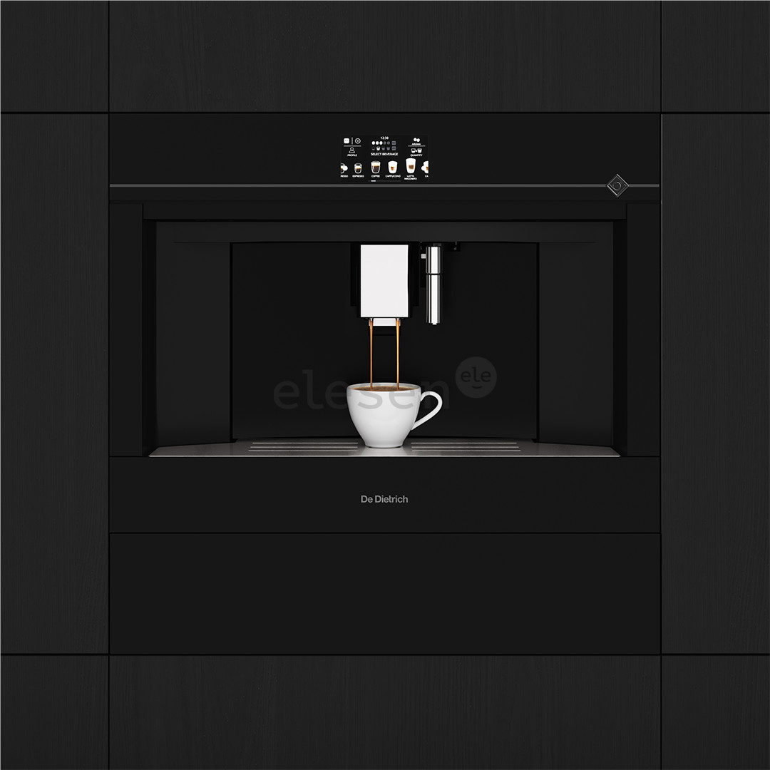 De Dietrich, black - Built-in espresso machine