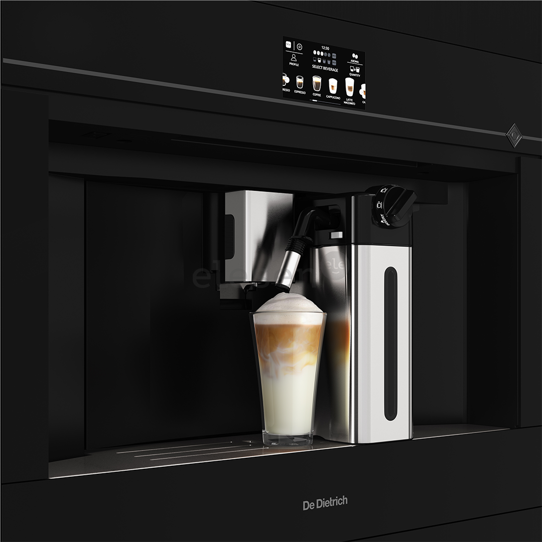 De Dietrich, black - Built-in espresso machine