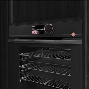 De Dietrich, pyrolytic cleaning, 73 L, black - Built-in oven