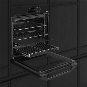 De Dietrich, pyrolytic cleaning, 73 L, black - Built-in oven