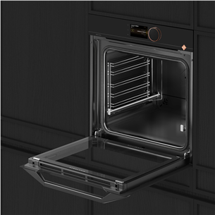 De Dietrich, pyrolytic cleaning, 73 L, black - Built-in oven