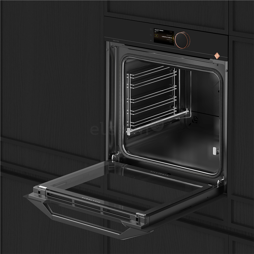 De Dietrich, pyrolytic cleaning, 73 L, black - Built-in oven