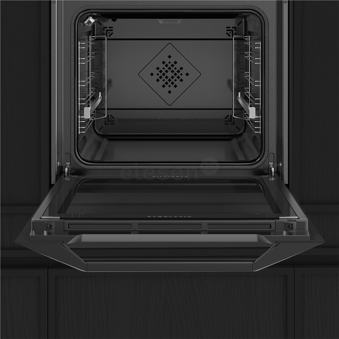 De Dietrich, pyrolytic cleaning, 73 L, black - Built-in oven