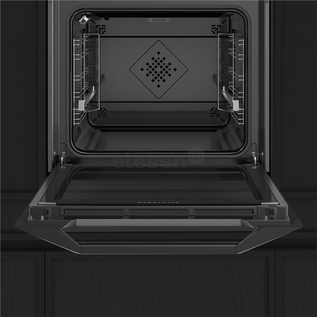 De Dietrich, pyrolytic cleaning, 73 L, black - Built-in oven