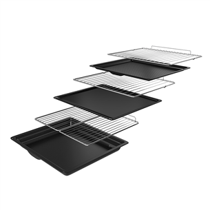 De Dietrich, pyrolytic cleaning, 73 L, black - Built-in oven