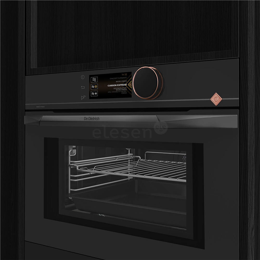 De Dietrich, 40 L, black - Built-in microwave oven with grill