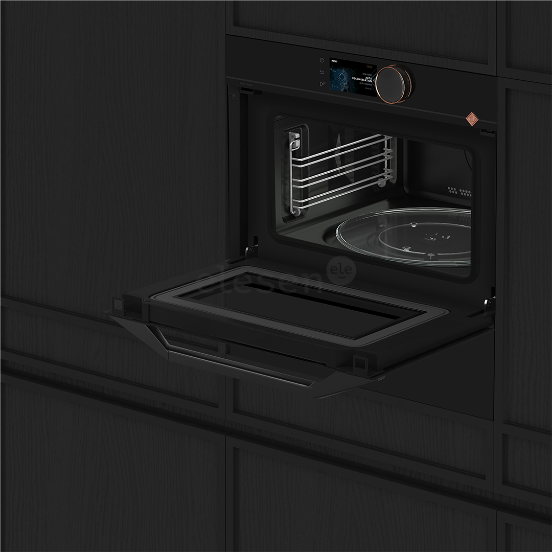 De Dietrich, 40 L, black - Built-in microwave oven with grill