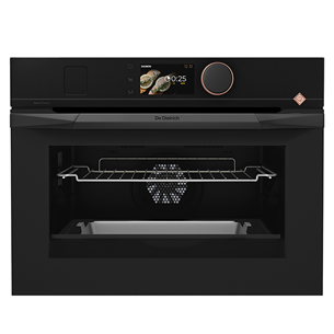 De Dietrich, pyrolytic cleaning, 40 L, black - Built-in compact oven DKR4741H