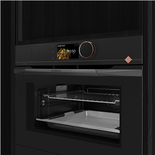 De Dietrich, pyrolytic cleaning, 40 L, black - Built-in compact oven