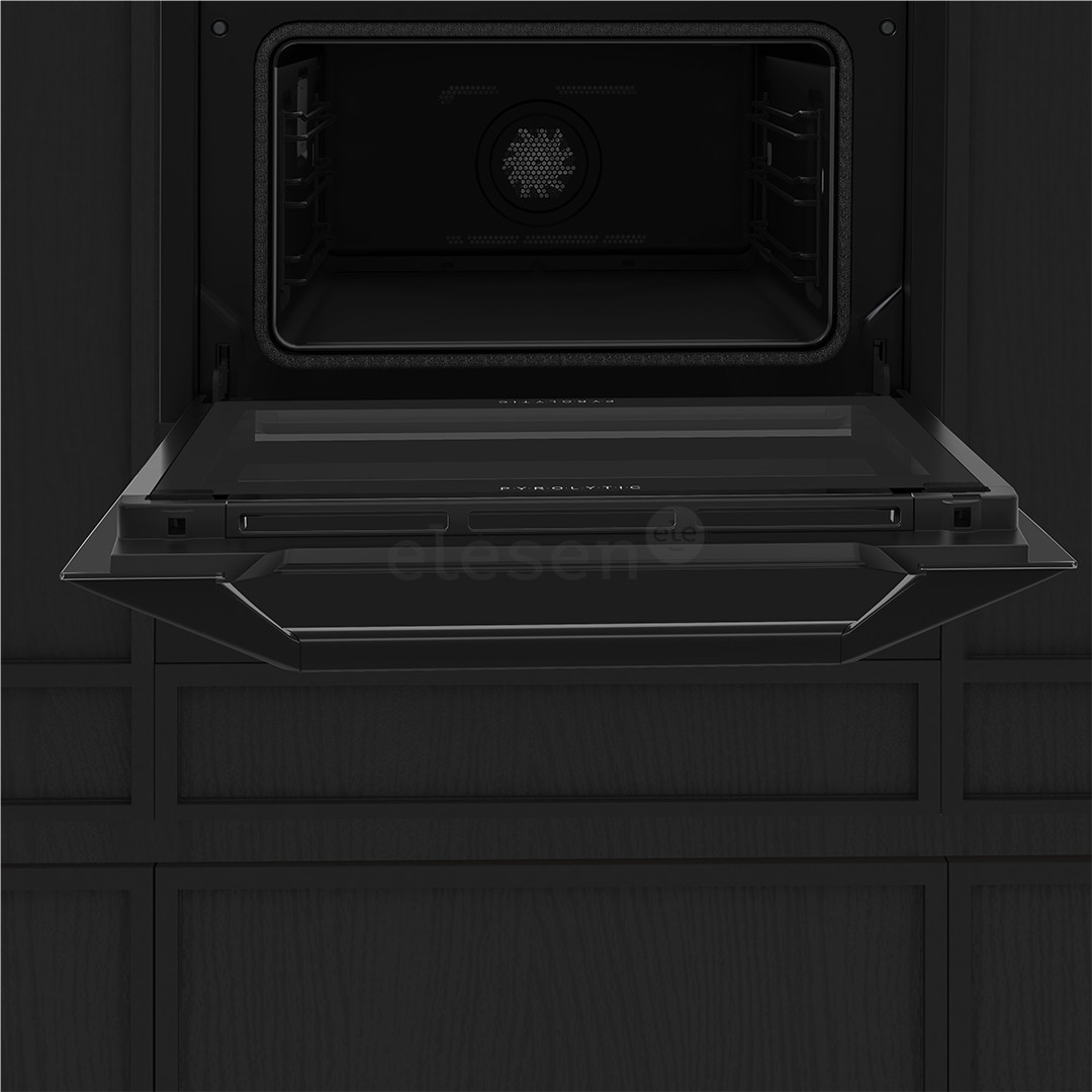 De Dietrich, pyrolytic cleaning, 40 L, black - Built-in compact oven