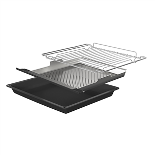 De Dietrich, pyrolytic cleaning, 40 L, black - Built-in compact oven